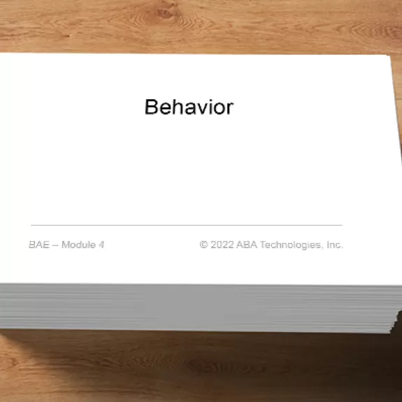 Behavior Analysis Essentials (BAE) Flashcards ABA Technologies
